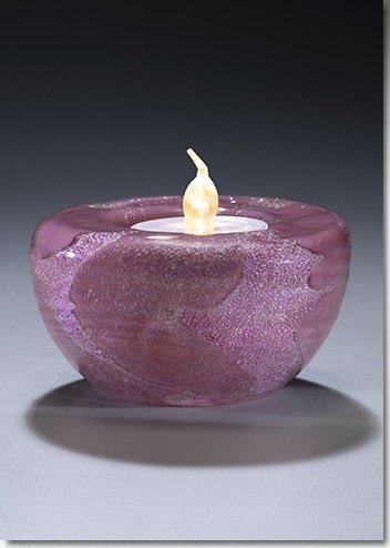 Pink Cremation Ash Candle